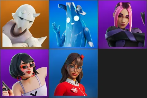 Snap, Polar Peely, Adira, Evie, Krisabelle