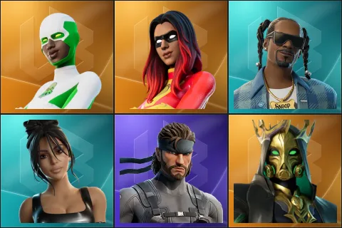 Backlash, Joltara, Snoop Dogg, Iconic Kim Kardashian, Solid Snake, Hades