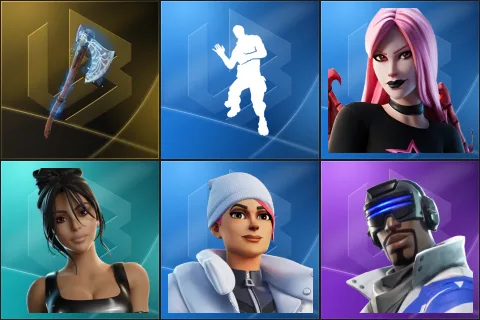 Leviathan Axe, Laugh It Up, Haze, Iconic Kim Kardashian, Blizzard Bomber, Blue Striker