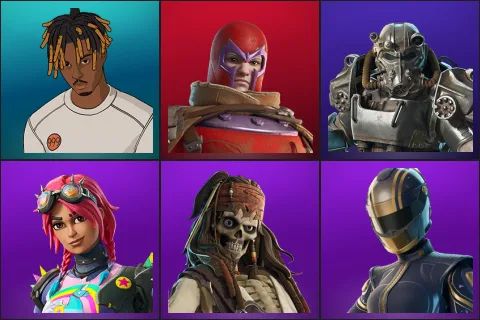 Slayer Juice WRLD, Wastelander Magneto, T-60 Power Armor, Brite Raider, Cursed Jack Sparrow, Hairpin