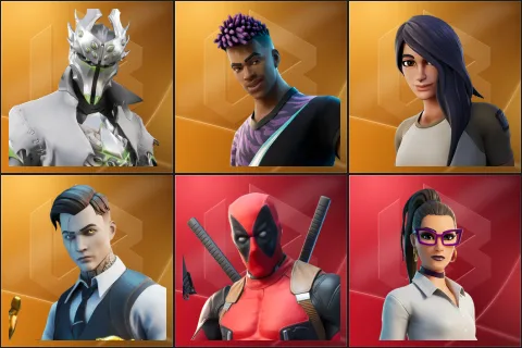 Rogue Spider Knight, Fade, Gear Specialist Maya, Midas, Deadpool, Jennifer Walters