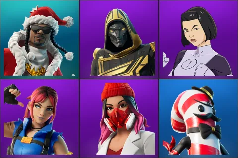 Santa Dogg, Blitz Knight, Dupli-Kate, Explorer Emilie, Yulejacket, Mr. Dappermint