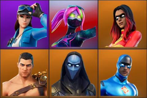 Cloud Striker, Galaxia, Joltara, Menace, Omen, The Mighty Volt