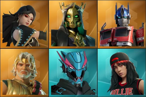 Era, Hades, Optimus Prime, Zeus, MrBeast6000, Red Roots Billie