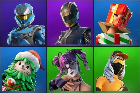 UNSC Spartan, Hairpin, Holiday Boxy, Winterfest Bushranger, Festival Lace, Runway Racer