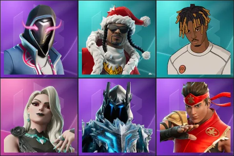 Xander, Santa Dogg, Slayer Juice WRLD, Carletta, Exalted Ice King, FIRE Master Kai