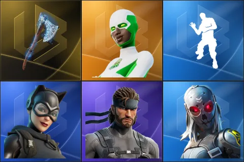 Leviathan Axe, Backlash, Laugh It Up, Catwoman Zero, Solid Snake, Zadie