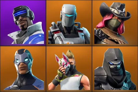 Blue Striker, A.I.M., Calamity, Carbide, Drift, Enforcer