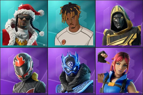 Santa Dogg, Slayer Juice WRLD, Blitz Knight, Burnoff, Cobalt Snowfoot, Explorer Emilie