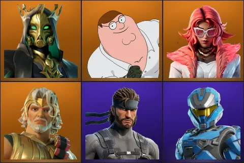 Hades, Peter Griffin, Valeria, Zeus, Solid Snake, UNSC Spartan
