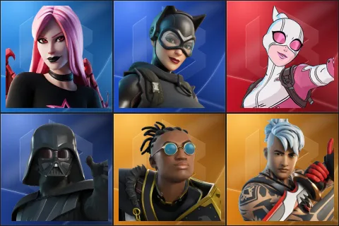 Haze, Catwoman Zero, Gwenpool, Darth Vader, Malik, Ronin