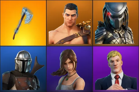 Leviathan Axe, Menace, Predator, Mandalorian, Lara Croft, Agent Jones