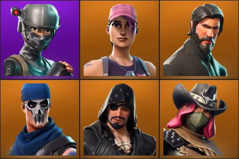Elite Agent, Rose Team Leader, The Reaper, Warpaint, Blackheart, Calamity