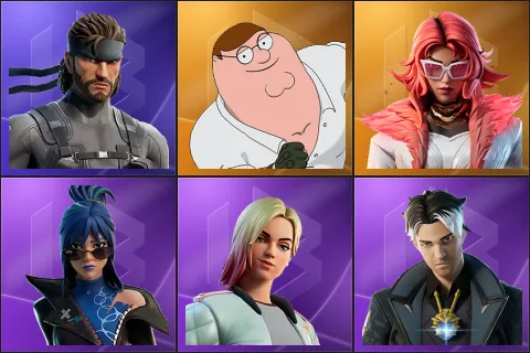 Solid Snake, Peter Griffin, Valeria, Hope, Jackie, Montague