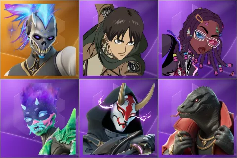 Renzo the Destroyer, Eren Jaeger, Imani, Mystica, Stray, Thunder