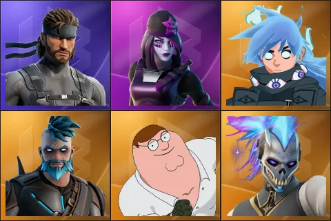 Solid Snake, Dark Skully, Nezumi, Omegarok, Peter Griffin, Renzo the Destroyer