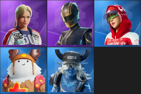 Dueling Dragons Jackie, Hairpin, Arctic Adeline, Sled Ready Guff, Underworld Desdemona