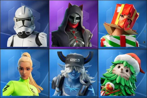 Clone Trooper, Felina, Holiday Boxy, Kyra, Underworld Desdemona, Winterfest Bushranger