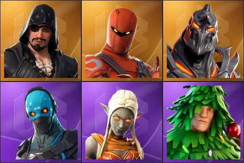 Blackheart, Hybrid, Ruin, Cobalt, Ember, Lt. Evergreen