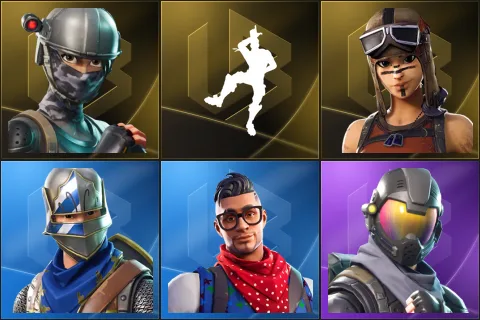 Elite Agent, Take The L, Renegade Raider, Blue Squire, Prodigy, Rogue Agent