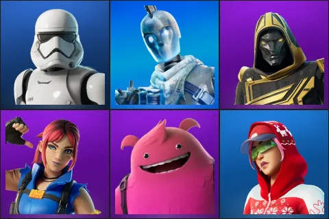 First Order Stormtrooper, Glacial Dummy, Blitz Knight, Explorer Emilie, Yeddy, Arctic Adeline