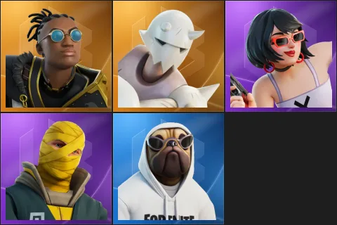 Malik, Snap, Evie, Stormfarer, Shady Doggo