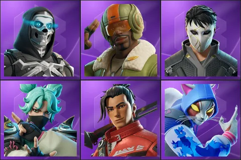 Skull Commander, Aerial Assault Bomber, Daigo, Jade, Kendo, Nyanja