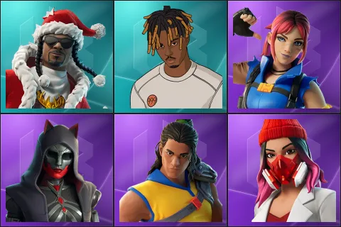 Santa Dogg, Slayer Juice WRLD, Explorer Emilie, Felina, Trailblazer Tai, Yulejacket