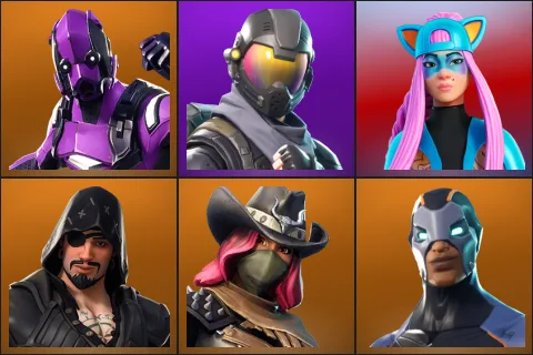 Dark Vertex, Rogue Agent, Alli, Blackheart, Calamity, Carbide
