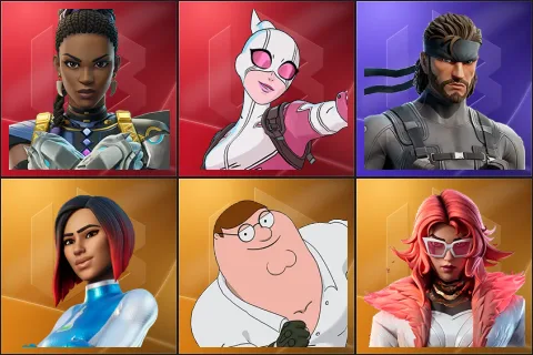 Shuri, Gwenpool, Solid Snake, Firebrand, Peter Griffin, Valeria