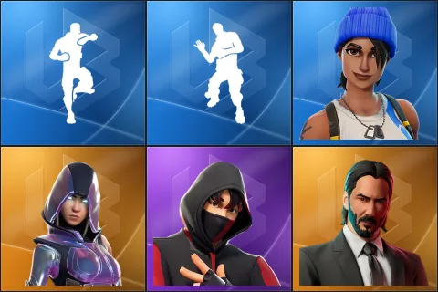 Scenario, Laugh It Up, Blue Team Leader, Glow, IKONIK, John Wick