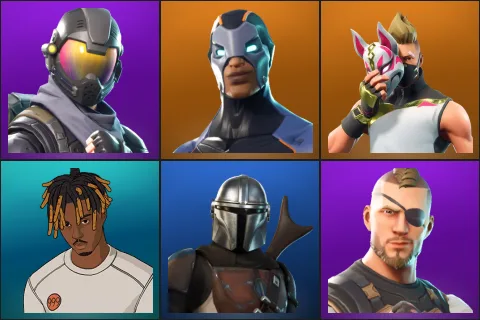 Rogue Agent, Carbide, Drift, Slayer Juice WRLD, Mandalorian, Battlehawk