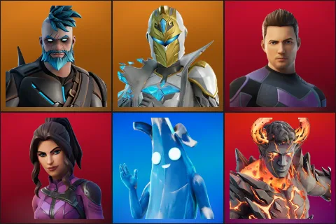 Omegarok, Spectra Knight, Clint Barton, Kate Bishop, Polar Peely, Heartbreak Ranger