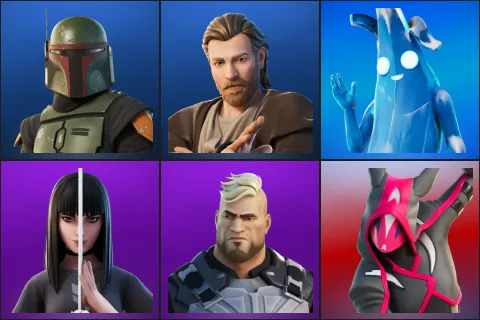 Boba Fett, Obi-Wan Kenobi, Polar Peely, Charlotte, Gunnar, Sayara