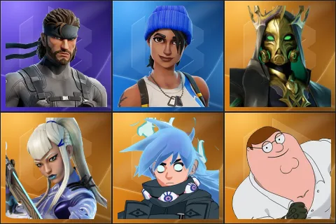 Solid Snake, Blue Team Leader, Hades, Mizuki, Nezumi, Peter Griffin