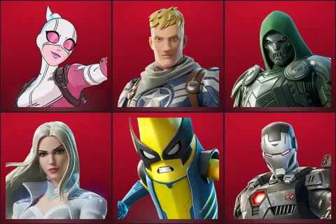 Gwenpool, Captain Jones, Doom, Emma Frost, Peelverine, War Machine