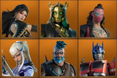 Era, Hades, Kado Thorne, Mizuki, Omegarok, Optimus Prime