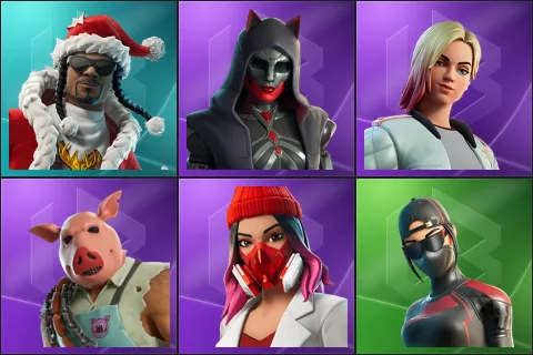 Santa Dogg, Felina, Jackie, Pig the Butcher, Yulejacket, Scarlet Commander