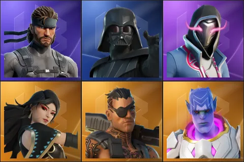 Solid Snake, Darth Vader, Xander, Era, Joey, Kymera
