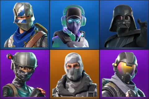 Blue Squire, Breakpoint, Darth Vader, Elite Agent, Havoc, Rogue Agent