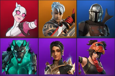 Gwenpool, Ronin, Mandalorian, Cerberus, Shanta, The Machinist