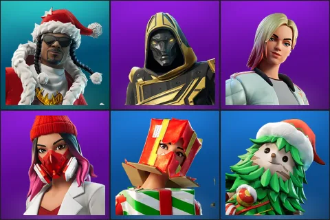 Santa Dogg, Blitz Knight, Jackie, Yulejacket, Holiday Boxy, Winterfest Bushranger