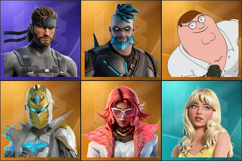 Solid Snake, Omegarok, Peter Griffin, Spectra Knight, Valeria, Sabrina Carpenter