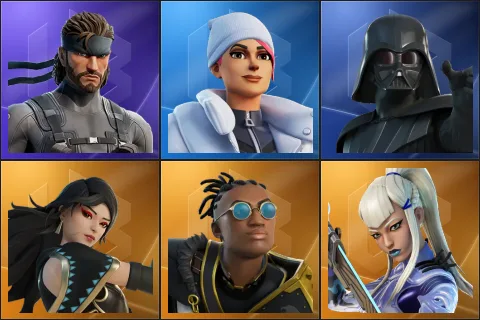 Solid Snake, Blizzard Bomber, Darth Vader, Era, Malik, Mizuki