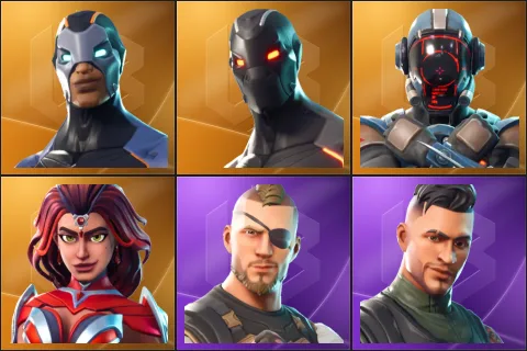 Carbide, Omega, The Visitor, Valor, Battlehawk, Squad Leader