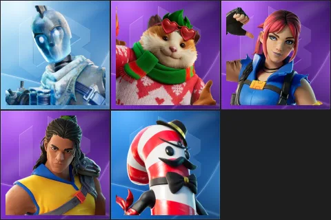 Glacial Dummy, Cheeks, Explorer Emilie, Trailblazer Tai, Mr. Dappermint