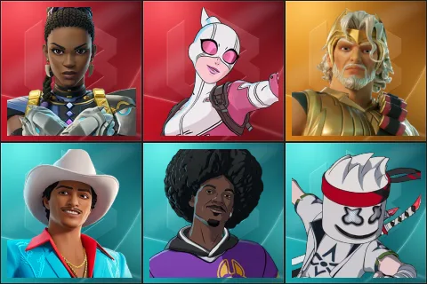Shuri, Gwenpool, Zeus, Die With A Smile Bruno, LBC '93 Dogg, MARSHINOBI