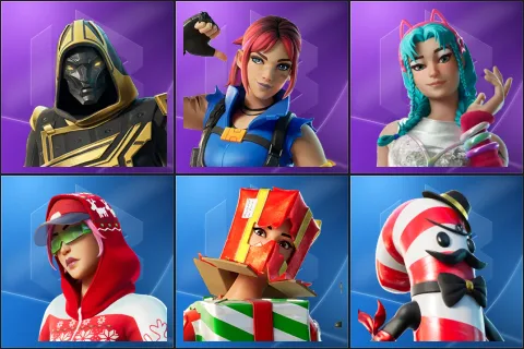 Blitz Knight, Explorer Emilie, Katalina, Arctic Adeline, Holiday Boxy, Mr. Dappermint