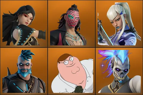 Era, Kado Thorne, Mizuki, Omegarok, Peter Griffin, Renzo the Destroyer