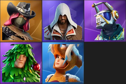 Calamity, Ezio Auditore, DJ Yonder, Lt. Evergreen, Wooly Warrior